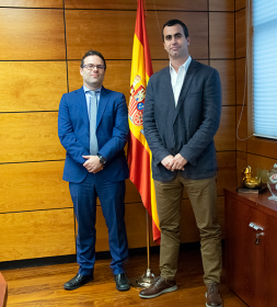 D. Martín García Santillán (Presidente Lotería de la Ciudad de Buenos Aires) y D. Juan Espinosa García (Director General de Ordenación del Juego)