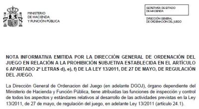 nota informativa La integridad en las apuestas y el deporte