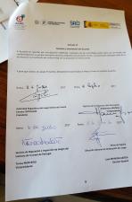 firma del acuerdo