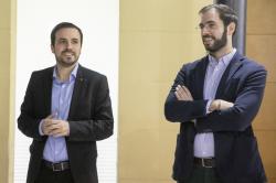 Alberto Garzón, Ministro de Consumo y Desiderio Cansino, Jefe de Gabinete. Autor José Camó